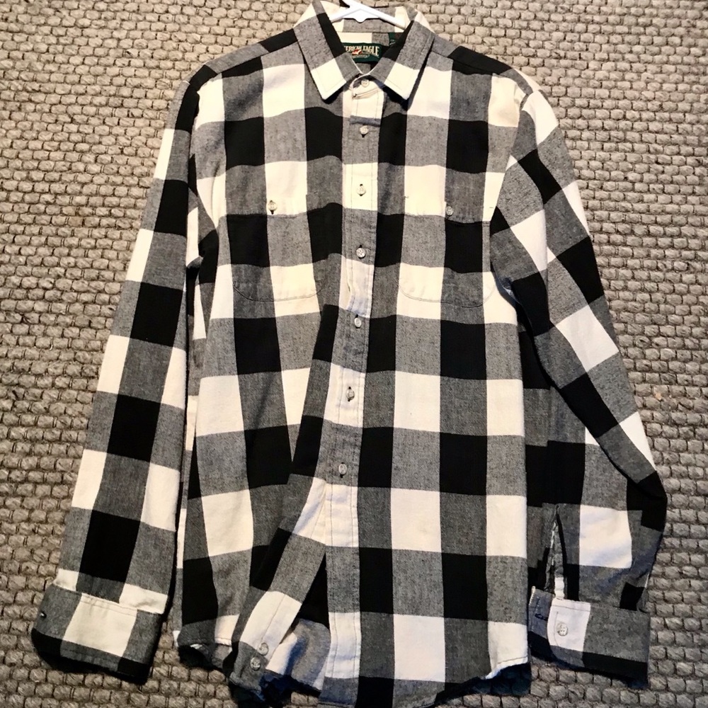 Vintage 70s/80s American Eagle Flannel Shirt Large